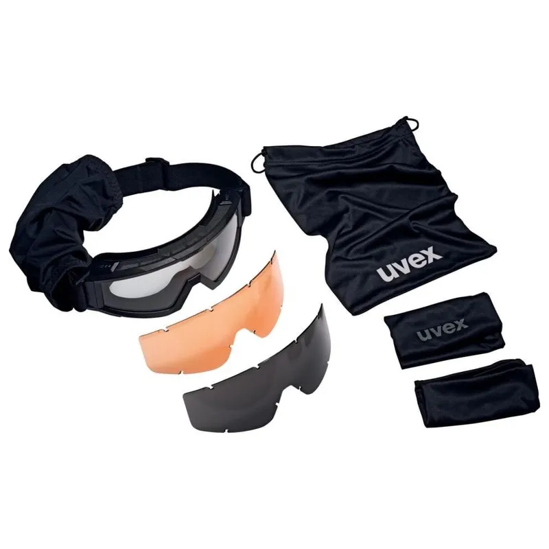 Uvex Brýle Taktické Apache Goggle Set Černé