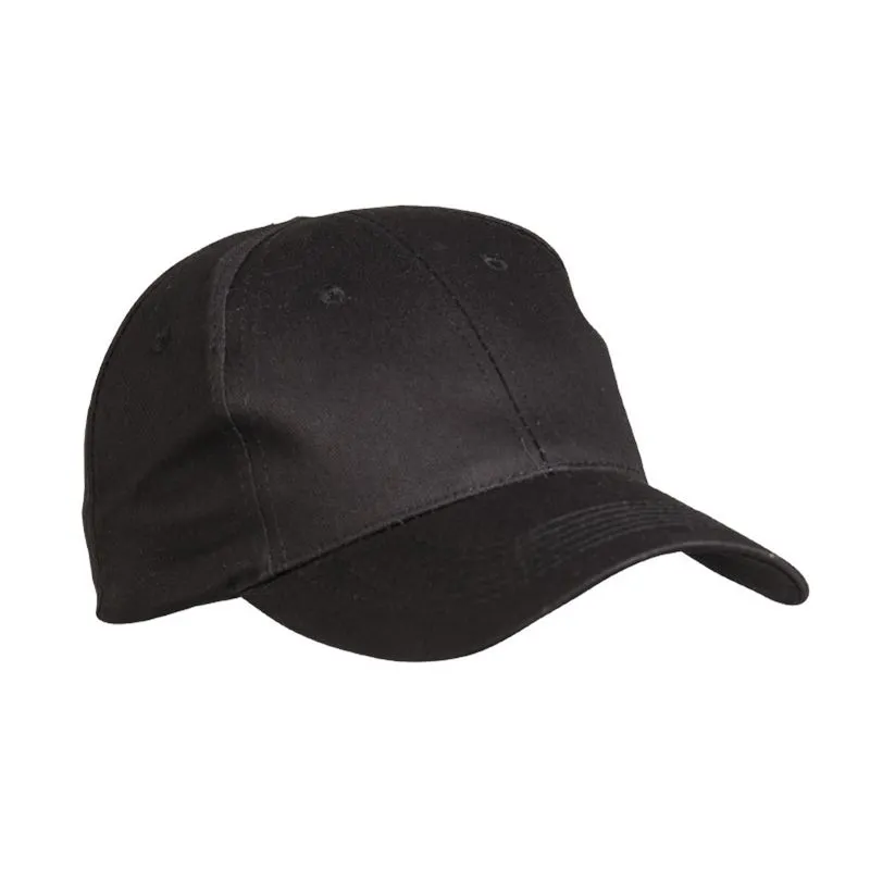 Mil-Tec Čepice Baseball S Kšiltem ČERNÁ