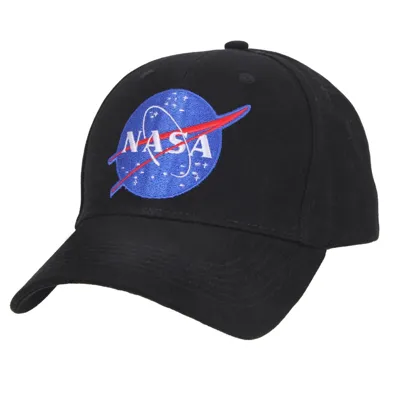 Čepice Baseball S Nápisem NASA ČERNÁ - Rothco