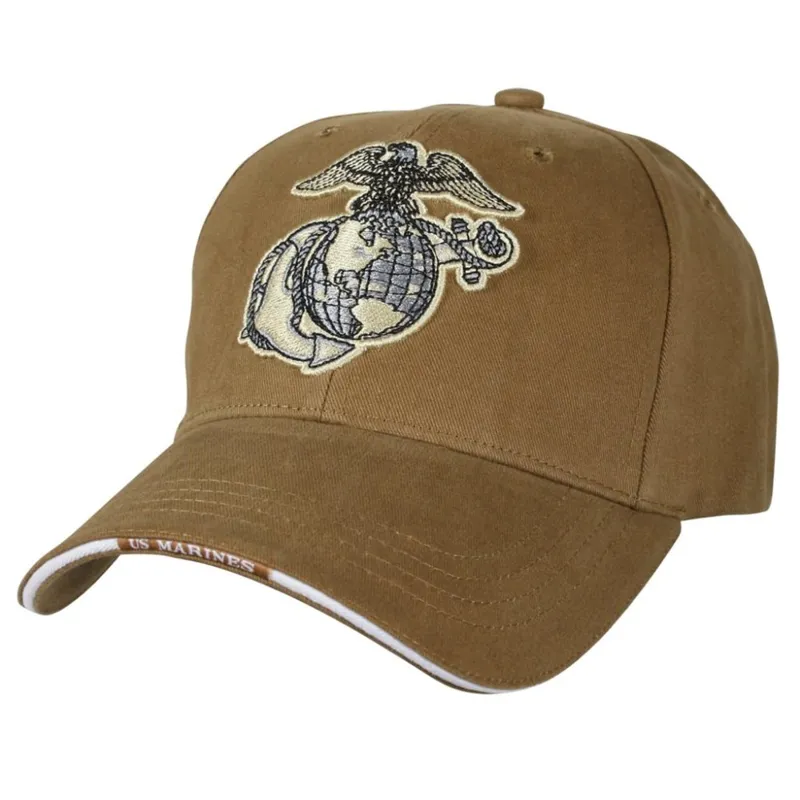 Rothco Čepice Baseball Usmc Globe & Anchor · Coyote