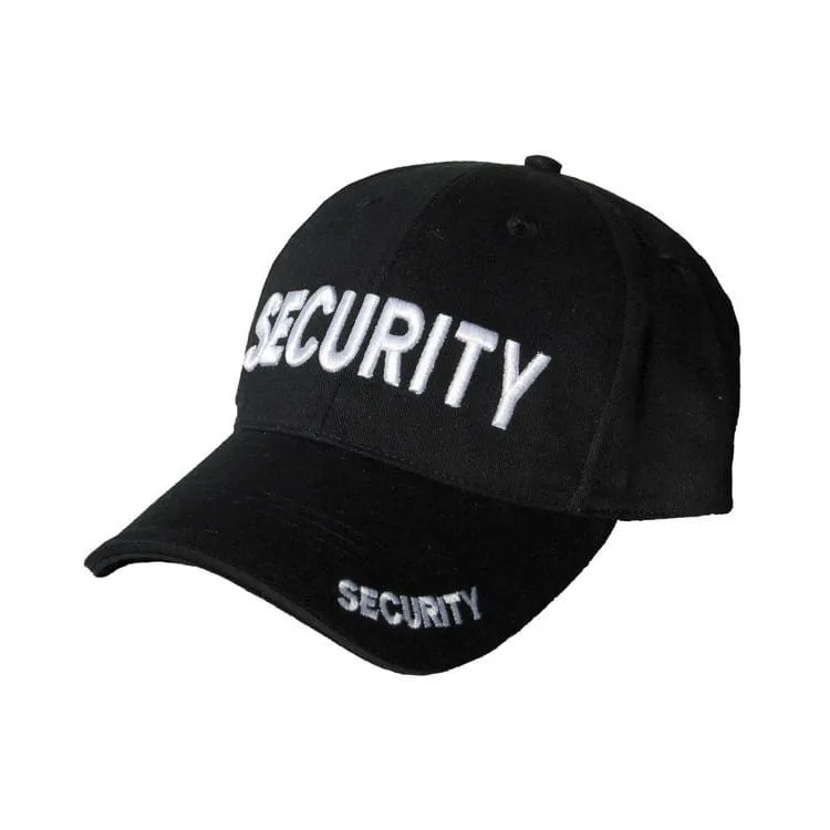 Kombat Čepice S Výšivkou Security ČERNÁ