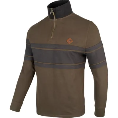 Mikina Half Zip Contrast Zelená - Jack Pyke