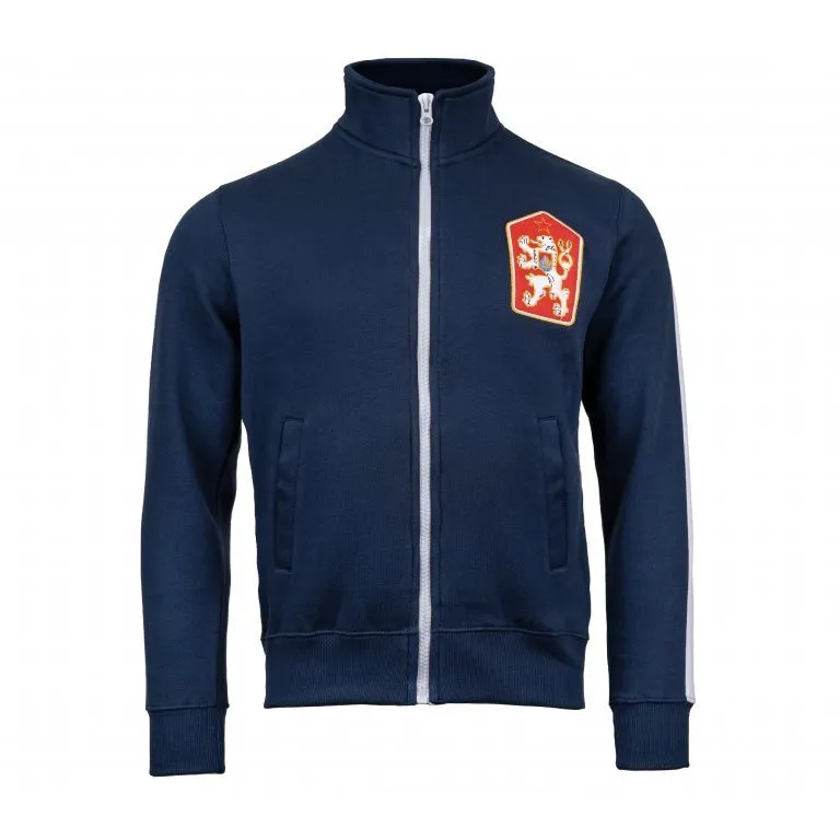 Mikina Retro ČSSR S Pruhem MODRÁ