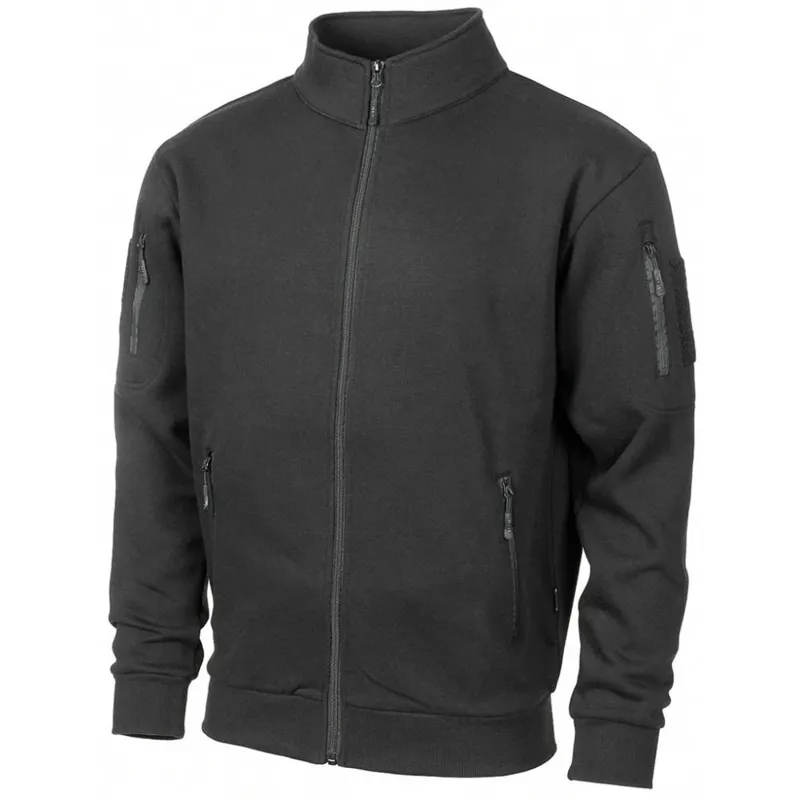 MFH Mikina Za Zip Tactical ČERNÁ