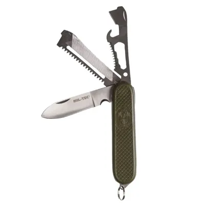 Nůž Kapesní Zavírací Španělský Armádní Zelený - Mil-Tec
