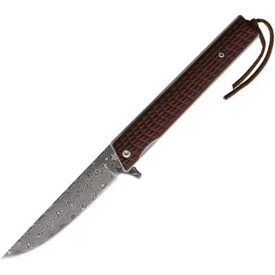 Nůž Zavírací Damascus ELK Hladké Ostří - Elk Ridge