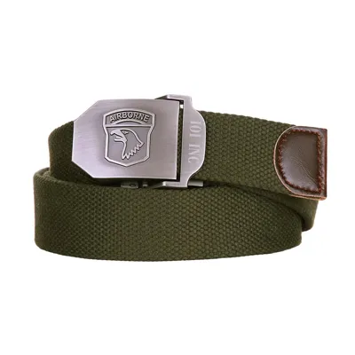 Opasek Airborne Plátěný Zelený - Barva: Zelená -, Velikost: 115 - 101Inc