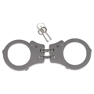 Pouta Policejní Double LOCK Pevná Stříbrná - Mil-Tec