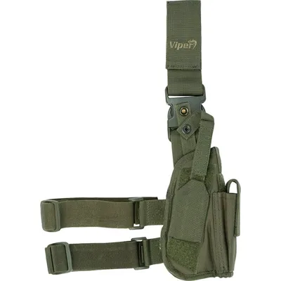 Pouzdro Pistolové Tactical Stehenní Zelené - Viper