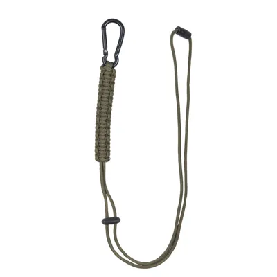 Provázek Paracord S Karabinou Zelený - Mil-Tec