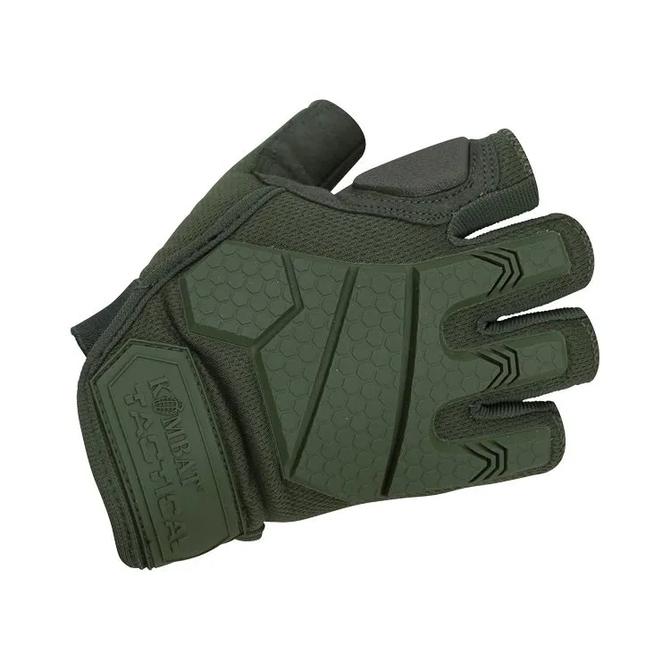Kombat Rukavice Bezprsté ALPHA Tactical Zelené
