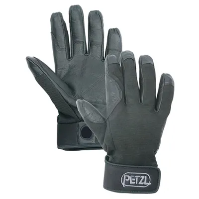 Rukavice Cordex Kožené ČERNÉ - Barva: ČERNÁ -, Velikost - Petzl