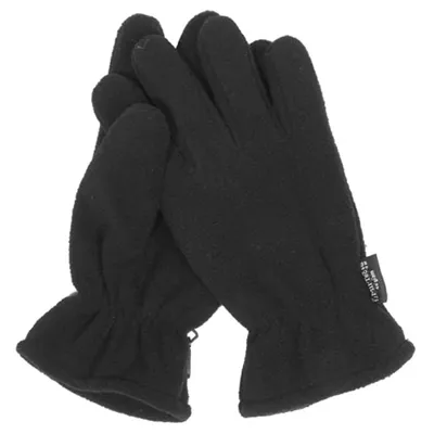 Rukavice Fleece Thinsulate™ ČERNÉ - Barva: ČERNÁ -, Velikost - Mil-Tec