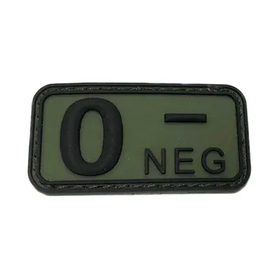 PVC Grupo Sanguineo 0 Negativo - Immortal Warrior