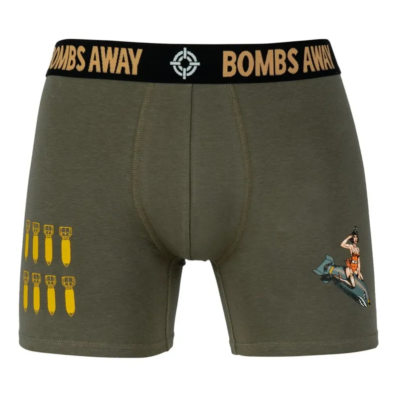 Fostex Trenýrky Boxer Bombs Away Zelené