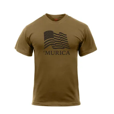 Triko Murica US HNĚDÉ - Barva: HNĚDÁ, Velikost - Rothco