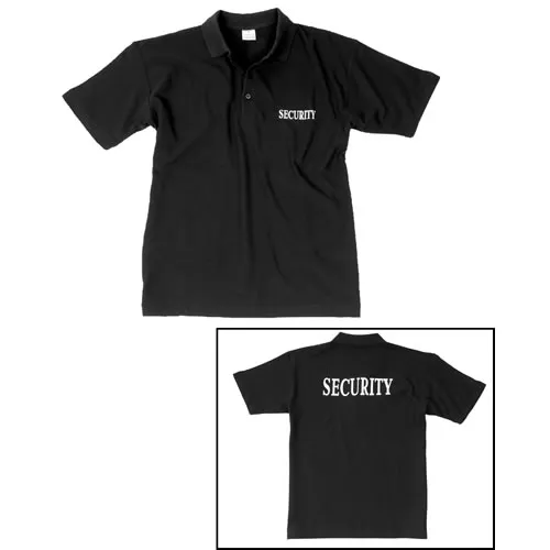 Mil-Tec Triko S Límečkem Security ČERNÉ