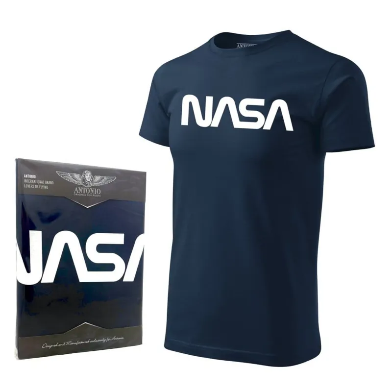 ANTONIO® Triko S Logem NASA MODRÉ