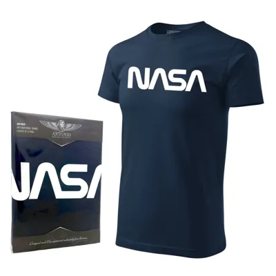 Triko S Logem NASA MODRÉ - Barva: MODRÁ, Velikost - ANTONIO®