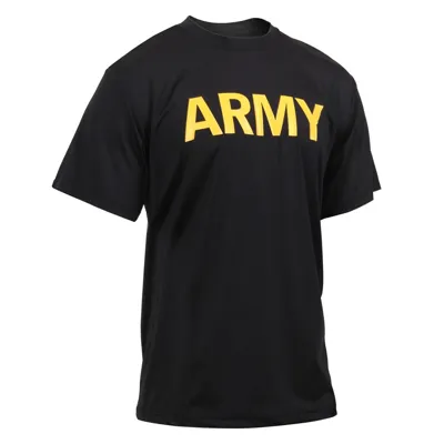 Triko S Nápisem ARMY ČERNÉ - Barva: ČERNÁ -, Velikost: XL - Rothco