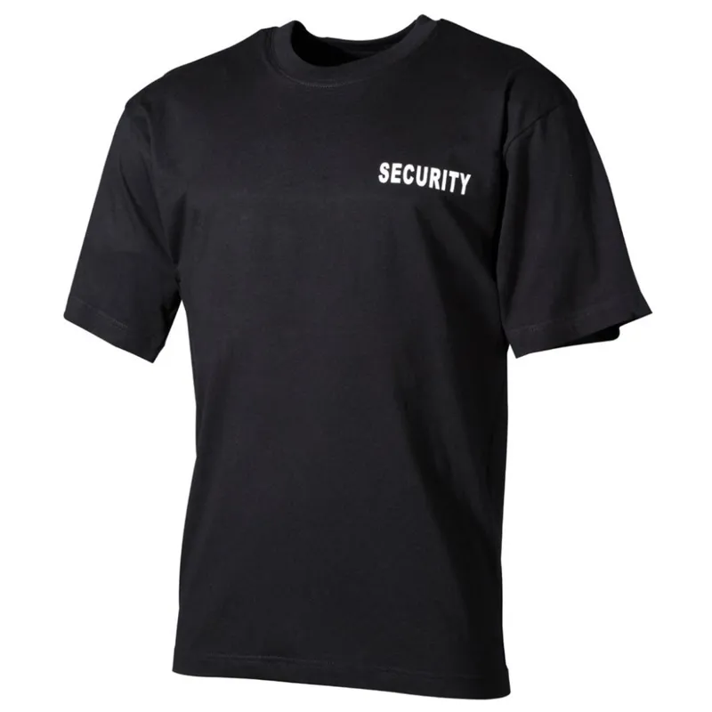 MFH Triko Security Krátký Rukáv ČERNÉ