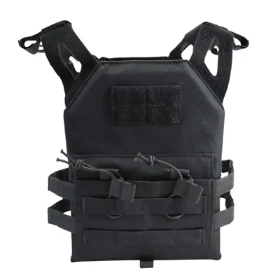 Vesta Dětská Taktická PLATE Carrier ČERNÁ - Kombat