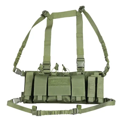 Vesta Taktická Trojan Chest Rig Zelená - Kombat