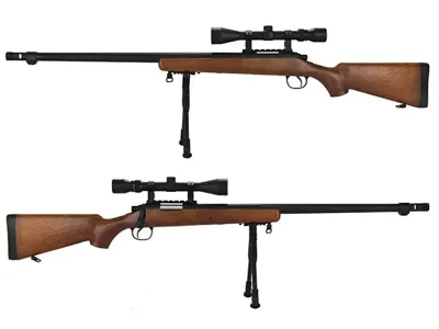 VSR-10 Imitace Dřeva (MB07DW) + Puškohled + Dvojnožka - Well