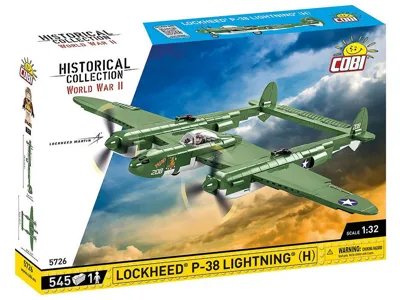 Stavebnice WW II Lockheed P-38H Lightning (1:32) - Cobi