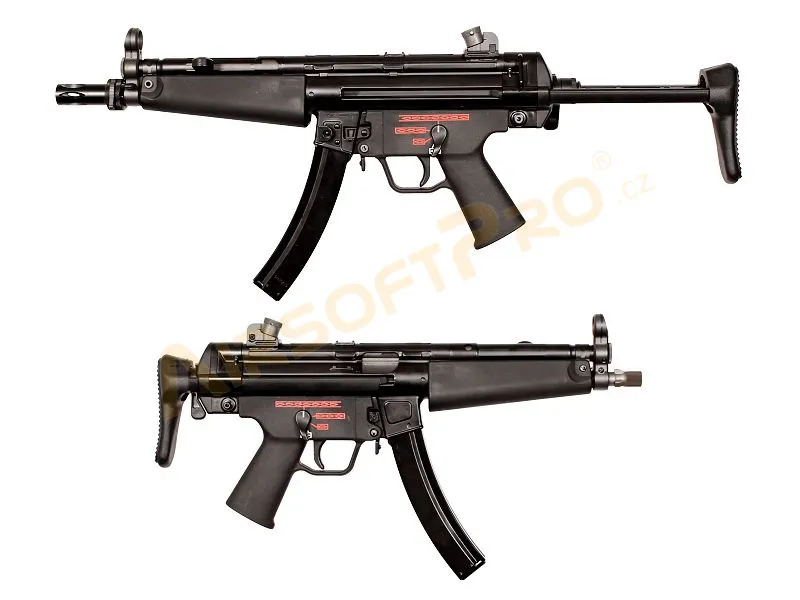 WE Airsoft Airsoftový Samopal Apache A3 - Celokov · Negro