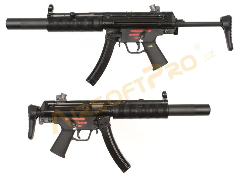 WE Airsoft Airsoftový Samopal Apache SD3 - Celokov · Negro