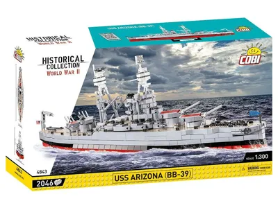 Stavebnice WW II USS Arizona BB-39 (1:300) - Cobi