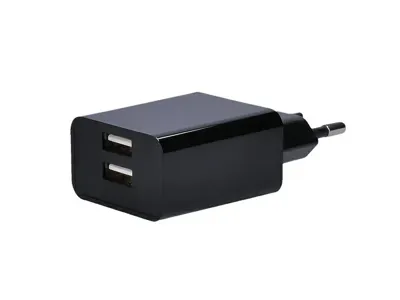 USB Nabíjecí Adaptér, 2x Usb-A, 3100MA - Černý - Solight