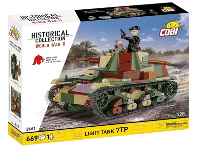 Stavebnice WW II Lehký Tank 7TP (1:28) - Cobi