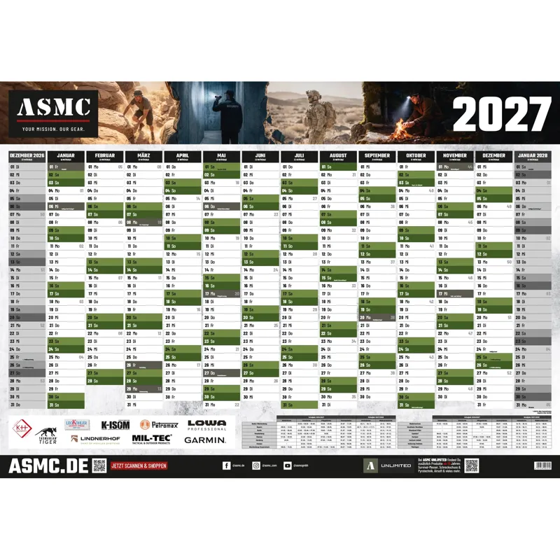 ASMC Wandkalender A1 2027