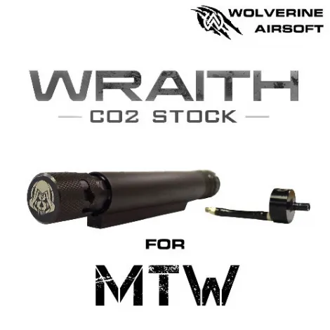 Mtw Wraith CO2 Stock for Mtw, Includes Storm Inbuffer Regulator
