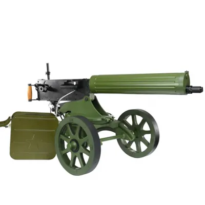 Viva Arms Mitragliatrice Fissa Modello Maxim M1910 WW2 in Metallo Elettrica