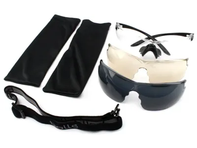 Střelecké Brýle Combat Kit Platinum (Combkitn) Černé - Čiré, Tmavé,Hnědé CSP - Bollé