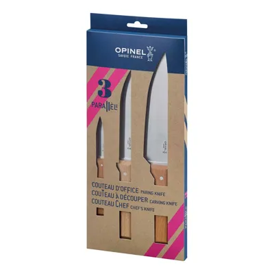 Parallele Kochmesserset, 3 Messer - Direkt Bestellen! - Opinel