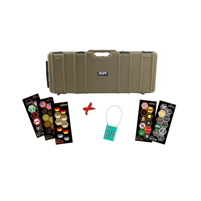 Kofferset Waffenkoffer 90 cm, Wave Foam - Reapo