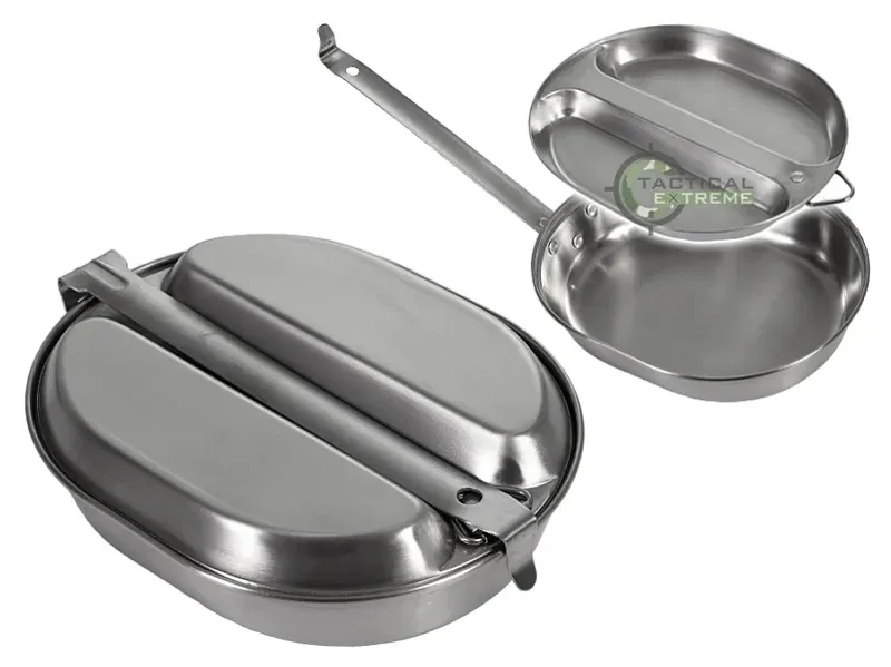 Mil-Tec Σετ Σκεύη Μαγειρικής US Mess Kit Stainless Steel