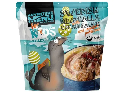 Švédské Masové Kuličky Se Smetanovou Omáčkou a Bramborovou Kaší - for Kids - Adventure Menu