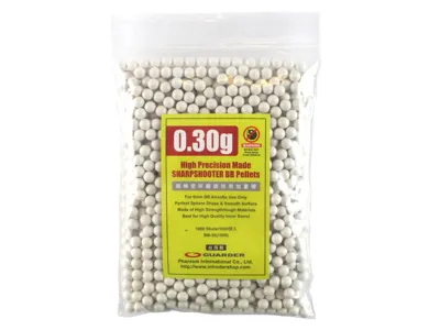 Airsoftové Kuličky 0,30g 1000KS - Bílé - Guarder