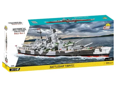 Stavebnice WW II Battleship Tirpitz (1:300) - Cobi