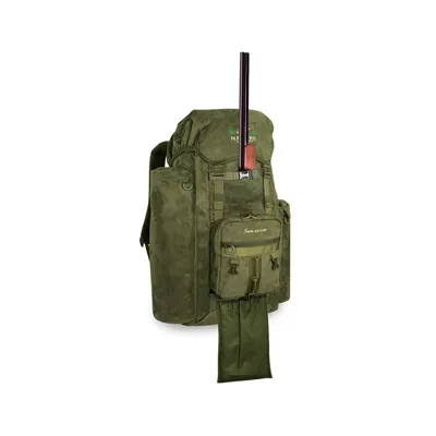 Mochila de Caza con Bolsillo Porta Rifle Suede 45 +10 Litros - Nature by MARSUPIO