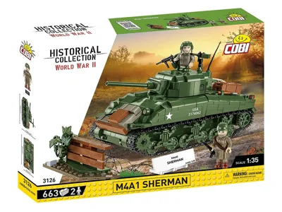 Stavebnice WW II M4A1 Sherman (1:35) - Cobi