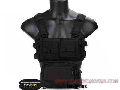 Chest Rig Micro Fight Chissis MK3 - Černý - Emerson