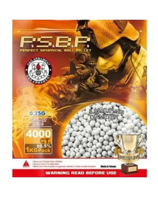 Bolas 0.25g Perfect 1kg - 4000BBs - G&G Armament