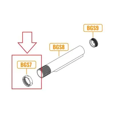 MAS M4 Stock Tube Castle Nut