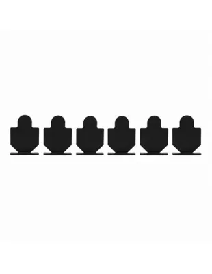 Set of 6 Metal Military-Style Silhouette Targets - FOYOTO